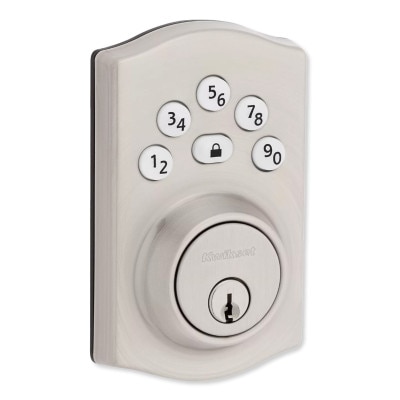 Kwikset Powerbolt 240 Traditional Keypad Electronic Lock, Satin Nickel